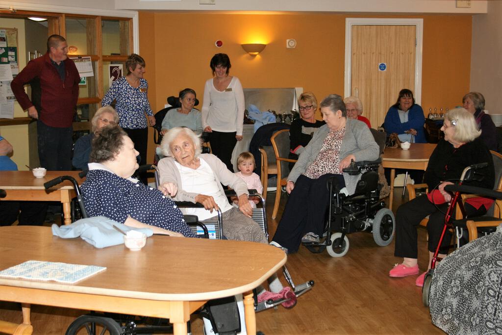 BLT visiting residents from Paddy Geere House